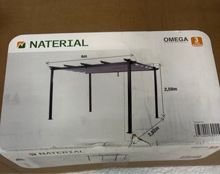 Pérgola Naterial Omega Antracita Aluminio