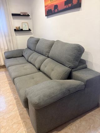 Sofá 3 plazas extensible
