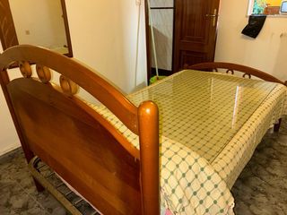 Cama 1.05m Madera con colchon