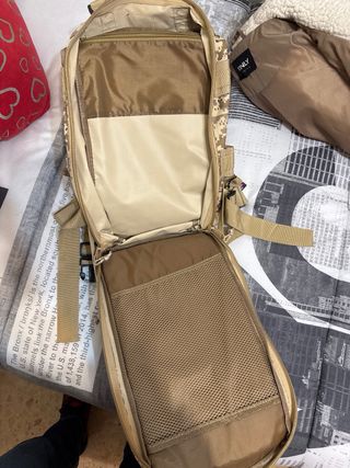 Mochila Táctica Beige y Marrón