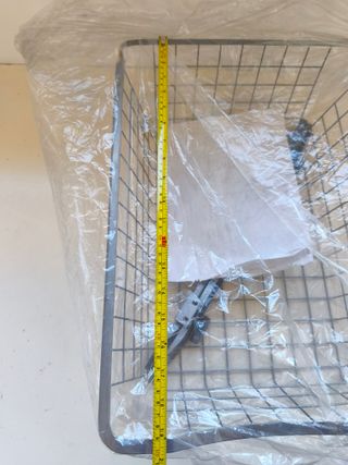 Cesto metálico extraíble armario 40 cm nuevo