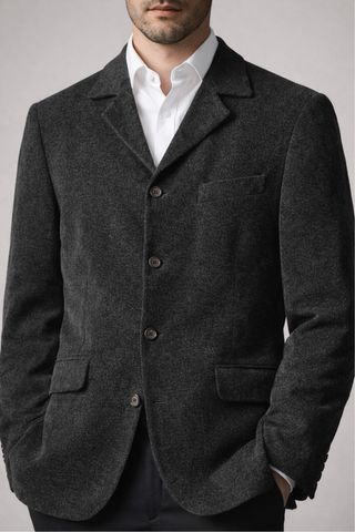 Blazer Lodati Gris Oscuro Talla M