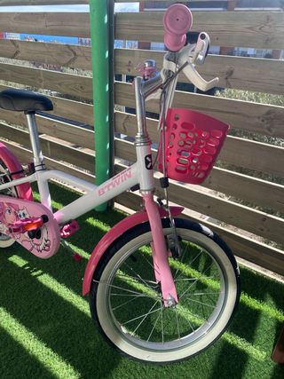 Bicicleta Infantil Decathlon 16 Rosa