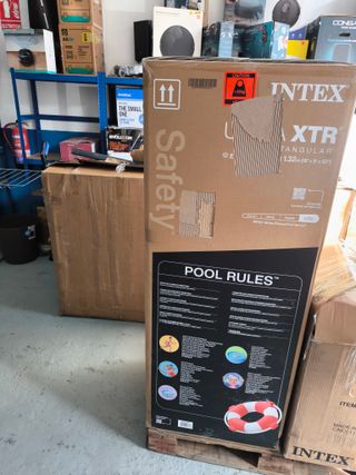 Intex Piscina Desmontable Rectangular 549x274x132