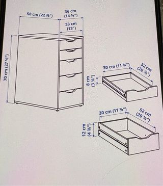 Mesa de trabajo blanca 120x60x70