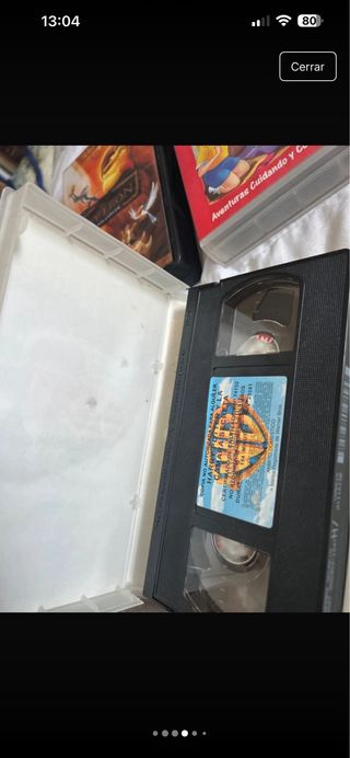 Lote 4 Películas VHS Disney y Harry Potter