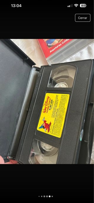 Lote 4 Películas VHS Disney y Harry Potter
