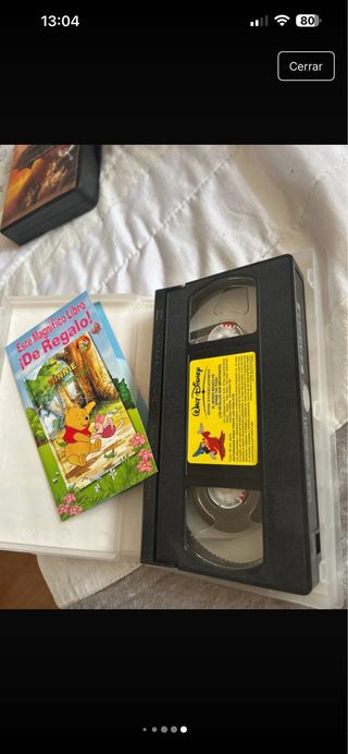 Lote 4 Películas VHS Disney y Harry Potter