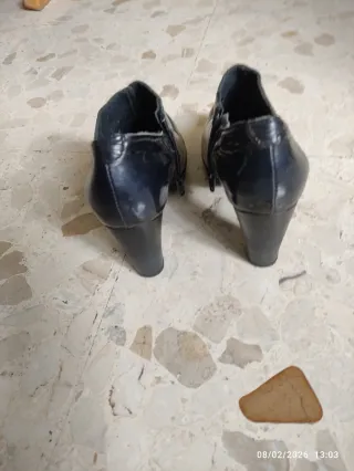 Zapatos JOSE SAEZ piel negros talla 36