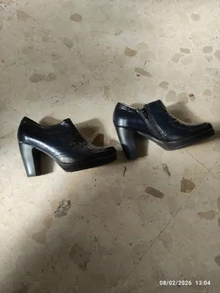 Zapatos JOSE SAEZ piel negros talla 36