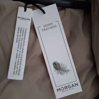 Parka plumas dorada Morgan sin estrenar
