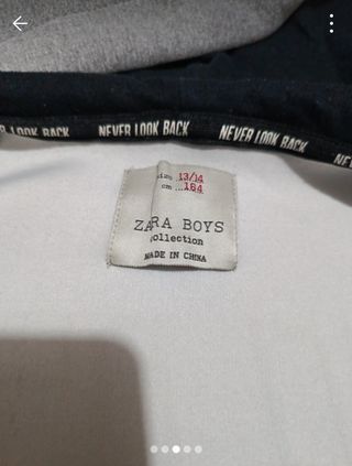 Sudadera Zara Boys Camuflaje Gris Negra