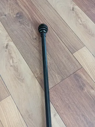 Barras cortina negras extensibles