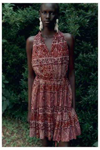 Vestido Zara estampado