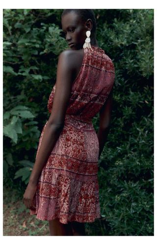 Vestido Zara estampado