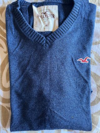 Jersey Hollister Pico Azul Talla M