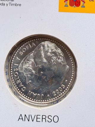 Cartera Moneda Plata 12€ 2003 XXV Const. Española