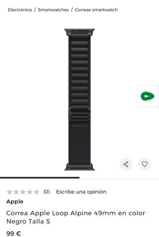 Correa Apple Loop Alpine 49mm Negra