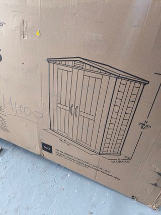 Caseta de jardín Exterior 2m2, 178 x 113,5 x 208 cm, con Suelo