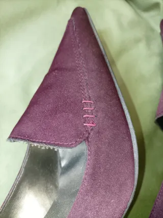 Zapatos de nobuk morados Talla 40