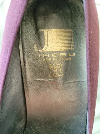 Zapatos de nobuk morados Talla 40