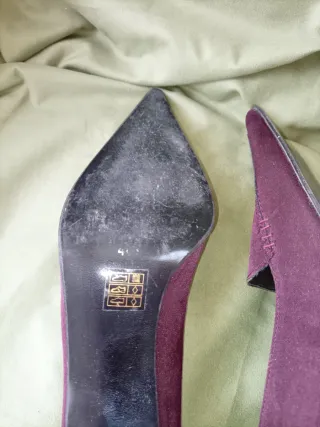 Zapatos de nobuk morados Talla 40