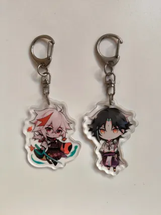 Llaveros Xiao y Kazuha Genshin Impact