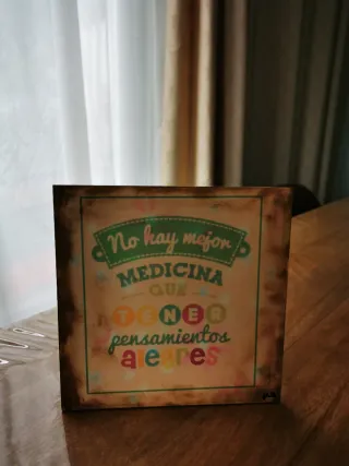 2 Carteles Madera Frases inspiradoras