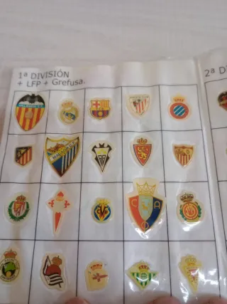 Álbum pegatinas de fútbol completa grefusa2003/04