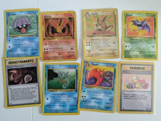 8 Carte Pokémon Fossil - Mr Fuji condizioni top