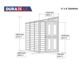 Cobertizo de jardín de plástico caseta para jardín