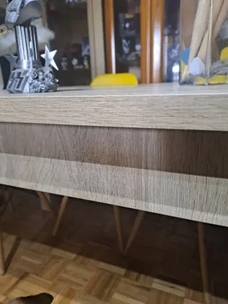 Mesa comedor madera color cambria