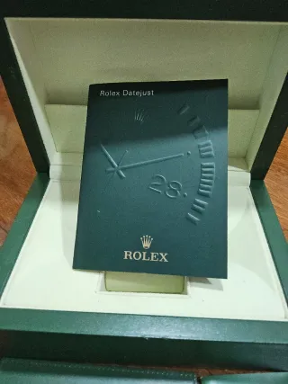 Caja y documentación Rolex Datejust