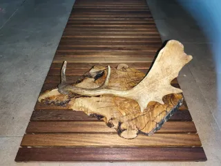 Perchero artesanal de madera