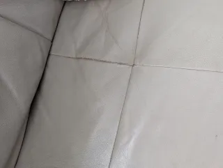 Sofá Chaislongue Piel Eléctrico Beige