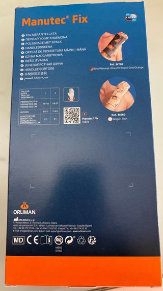 Muñequera Orliman Manutec Fix M760