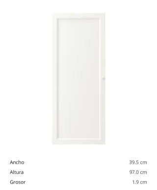 Estantería blanca con puertas