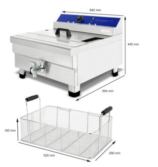 Freidora profesional 4500w