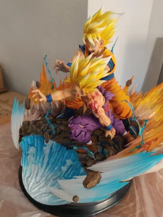 Figura Goku y Gohan Kamehameha
