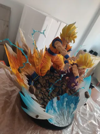 Figura Goku y Gohan Kamehameha