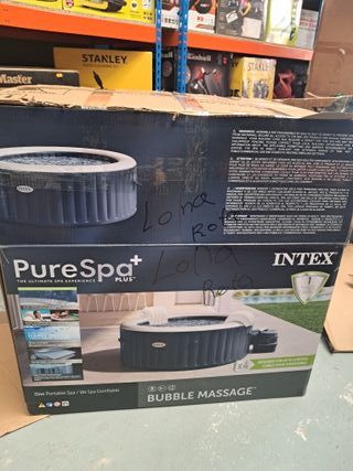 Intex SPA Hinchable 4 Personas Bubble Massage Navy