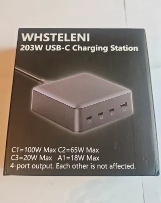 Cargador USB C 200W 4 Puertos