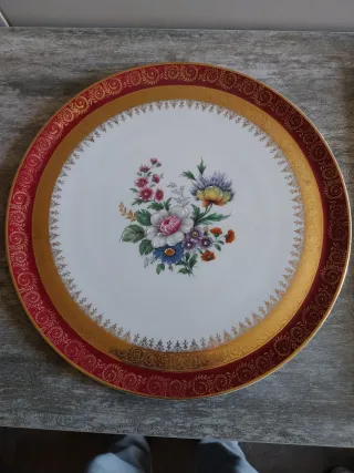 Fuentes de porcelana Limoges floral