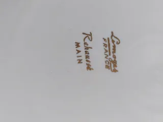 Fuentes de porcelana Limoges floral