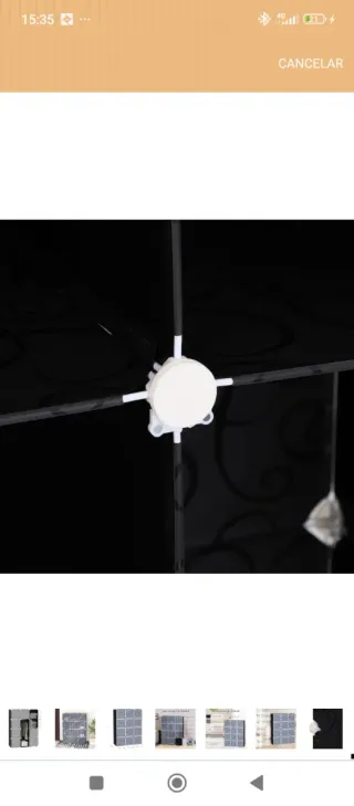 Armario modular 12 cubos gris y negro