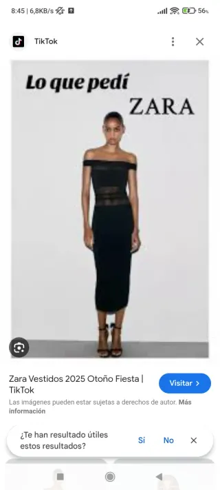 Vestido Zara Negro Talla L Nuevo con Etiquetas