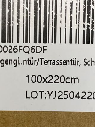 Mosquitera Magnética Puerta 1x2.20m