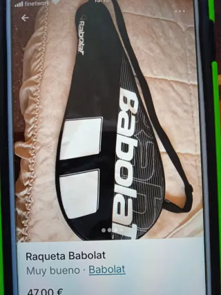 Raqueta Babolat con funda