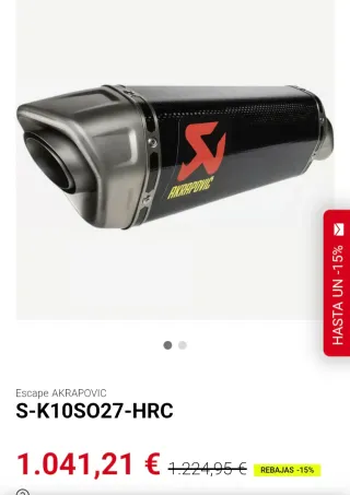 Akrapovic S-K10S027-HRC Kawasaki zx10r 2021-2025