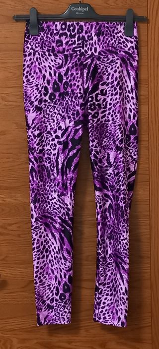 Leggings Calzedonia fantasia leopardata viola